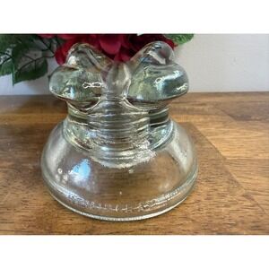Hemingray No. 42 Clear Glass Insulator – Made‎ in USA Depression Era Decor